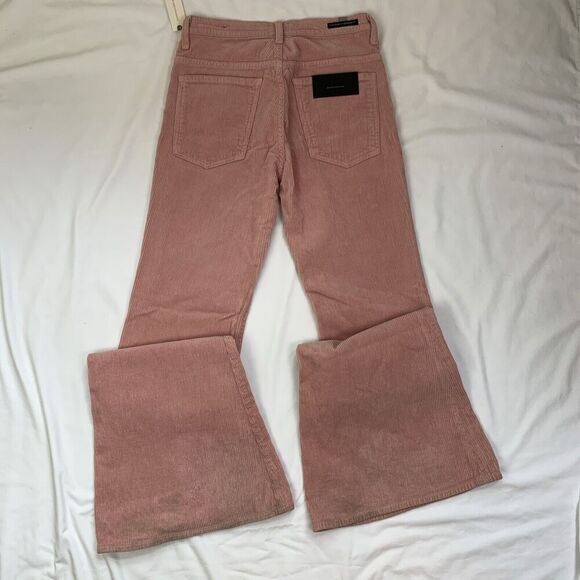 Citizens of Humanity Chloe Super Flare Corduroy Pants Jeans 26 Tall Rose Pink 70 - Picture 10 of 13